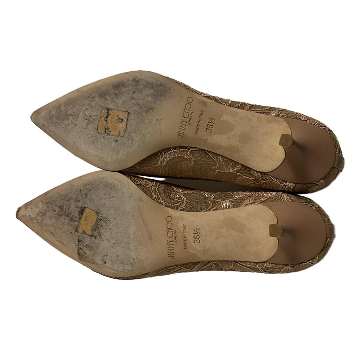 JIMMY CHOO(ジミーチュウ) パンプス 36 1/2 レディース ピンクベージュ