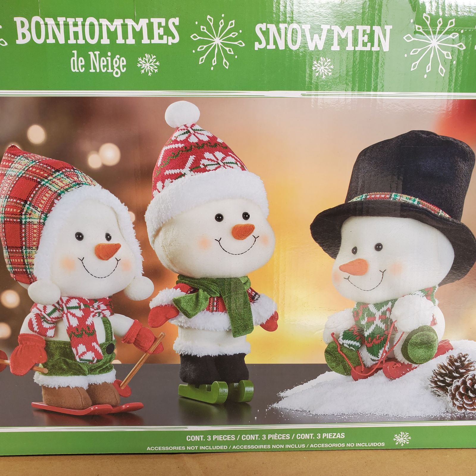 新品】スノーマン 3個セット ぬいぐるみ Costco コストコインテリア