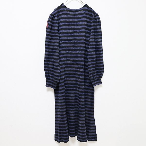 サイトウトヨコ 斉藤都世子 ニット ワンピース ロング 花 刺繍