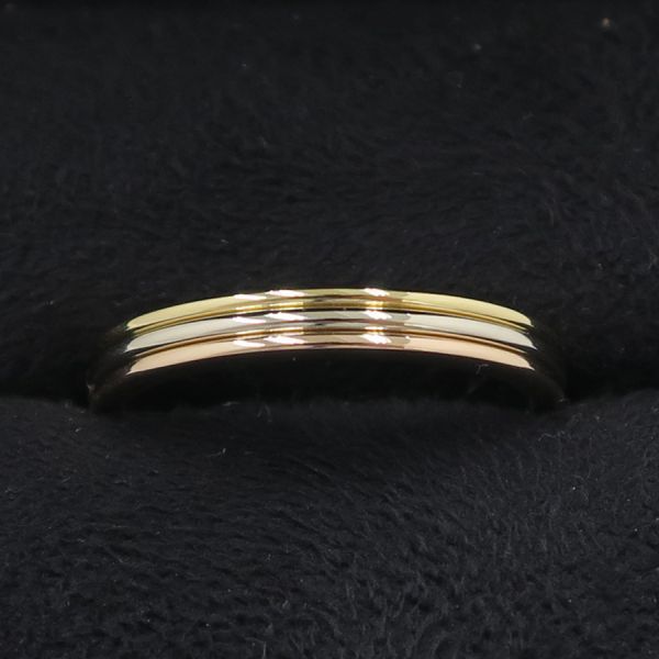 カルティエ スリーゴールドウェディングリング 56 日本サイズ15.5号近辺 無料ギフトラッピング Aランク