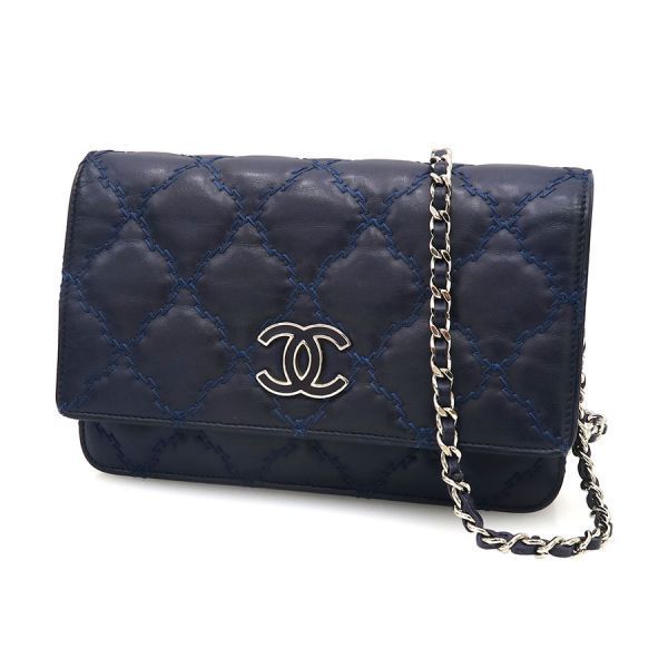 シャネル ウルトラステッチ･チェーンウォレット Aランク