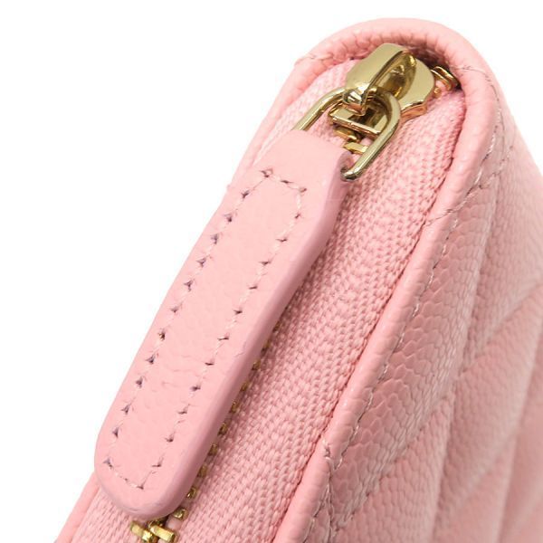 シャネル キャビア・マトラッセラウンドファスナーコインケース 【A