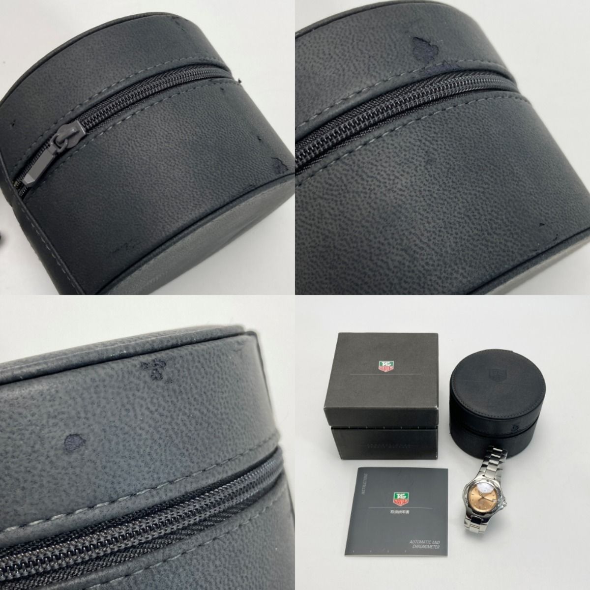  TAG HEUER タグホイヤー キリウム クロノメーター デイト WL5114 オレンジ 自動巻き メンズ 腕時計 箱 取説有 フィット感 自動巻き時計 腕時計(アナログ)