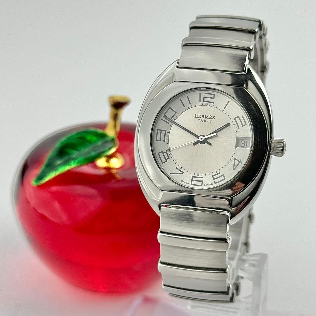  電池 225 エルメス エスパス ES 2.210 レディース デイト 腕時計(クォーツ) 腕時計(アナログ)