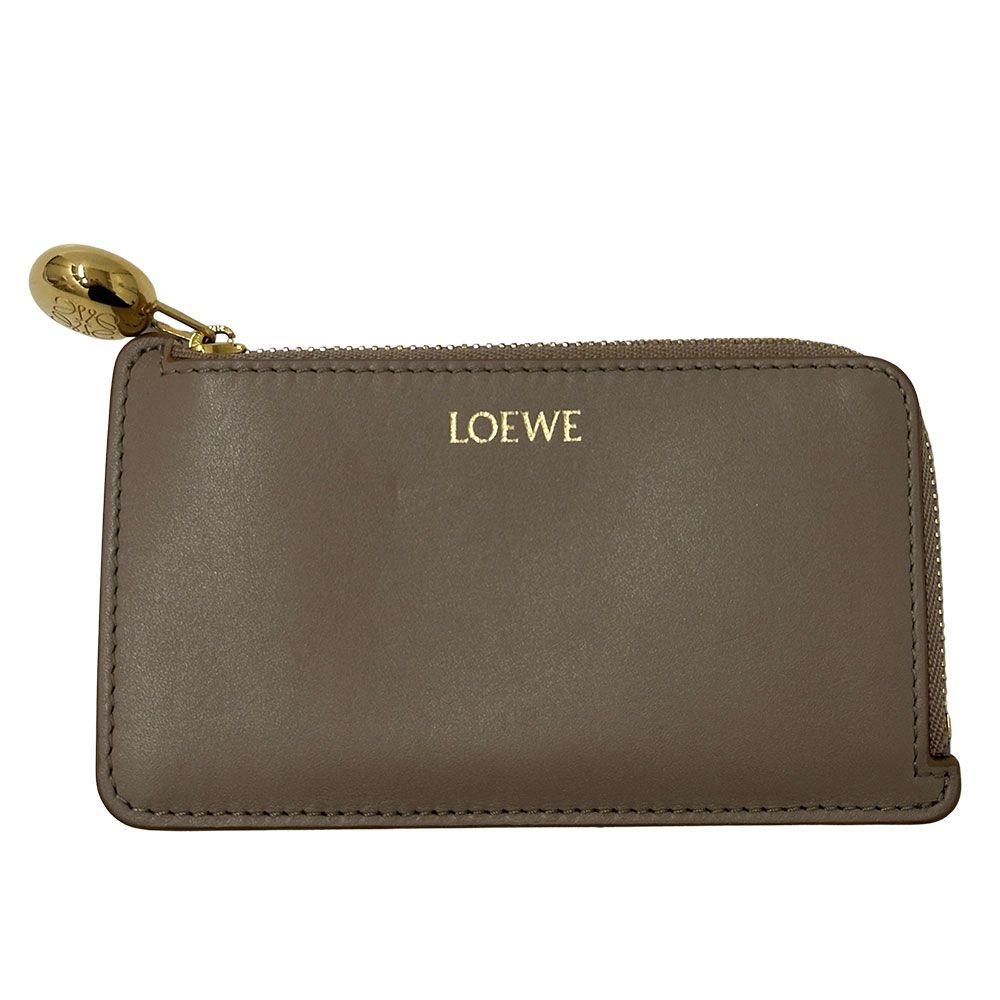 ロエベ LOEWE 財布 レディース ブランド ペブル コインケース レザー グレージュ おしゃれ かわいい