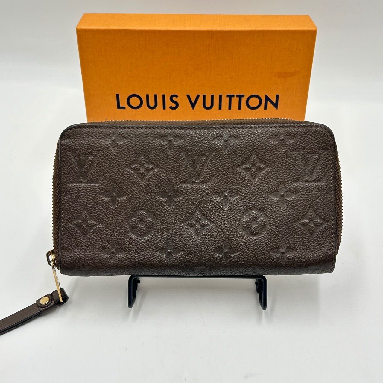 ルイヴィトン モノグラムアンプラント ポルトフォイユスクレットロン 長財布 LOUIS VUITTONジッピーウォレット