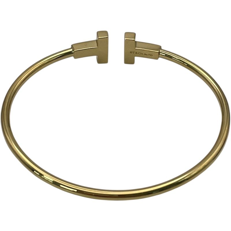 ティファニー TIFFANY＆CO Tワイヤーブレス ゴールド Au750 ジュエリー