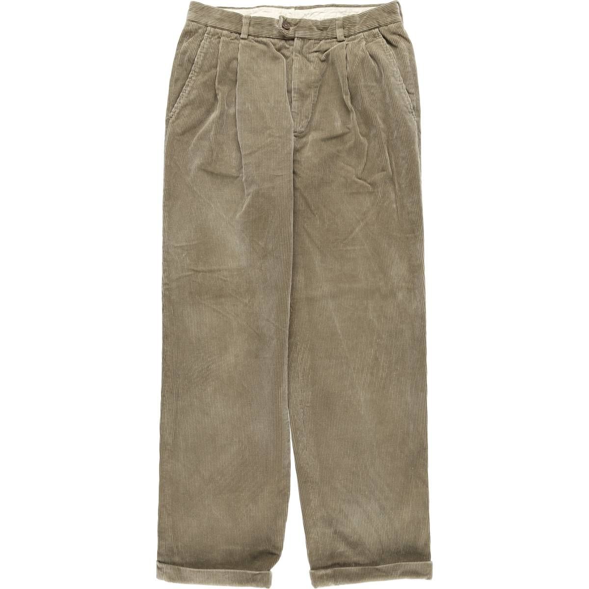 古着 GUCLIERI ツータック コーデュロイパンツ 46 メンズw31相当 eaa593513