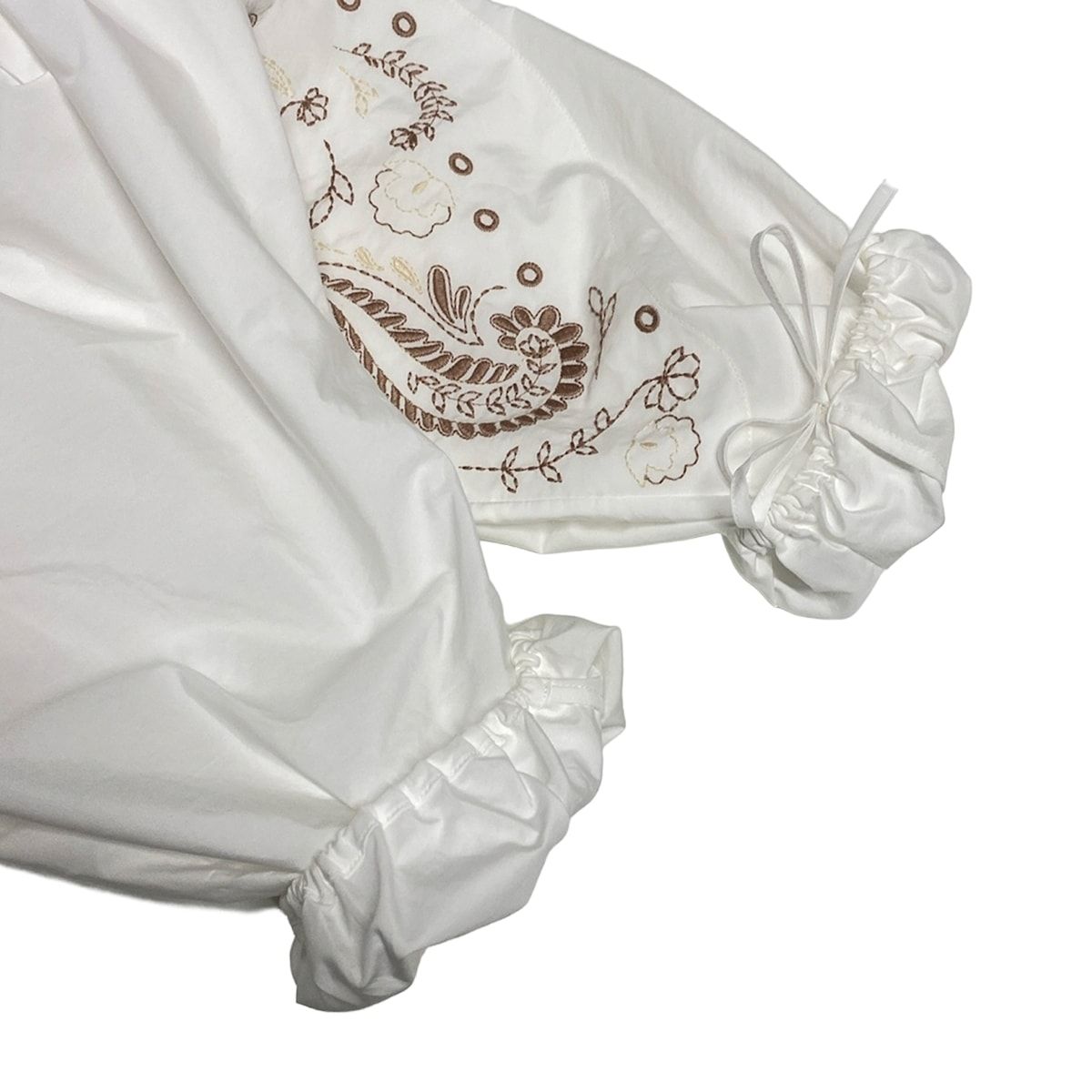 白×ベージュ×アイボリー コットン