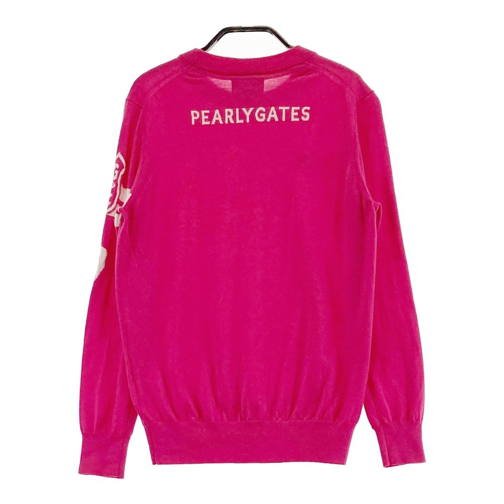 サイズ 0 PEARLY GATES パーリーゲイツ ニットセーター ピンク系 ゴルフウェア レディース ストスト