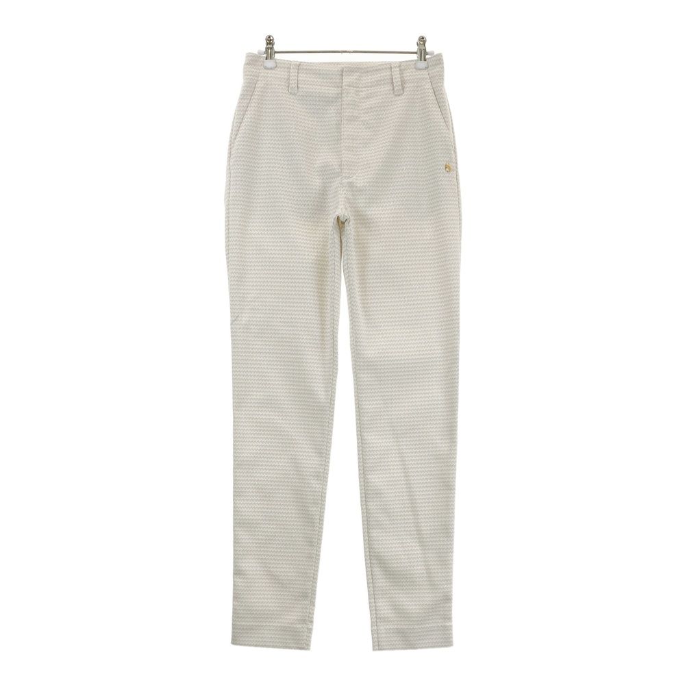 サイズ S ST ANDREWS セントアンドリュース モデル ストレッチパンツ 総柄 ホワイト系 240101555044 ゴルフウェア レディース ストスト