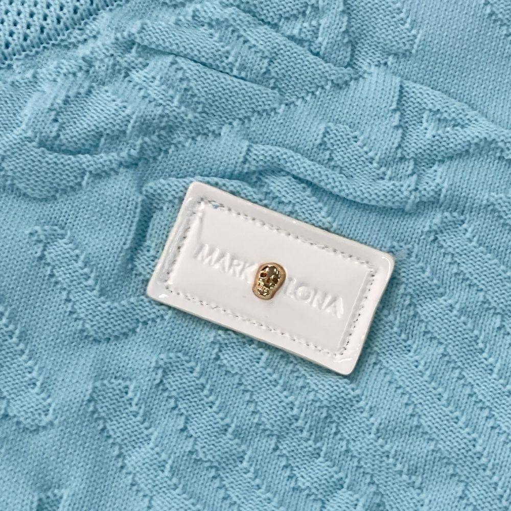 サイズ：S MARK&LONA マークアンドロナ Vネック ニットセーター 総柄