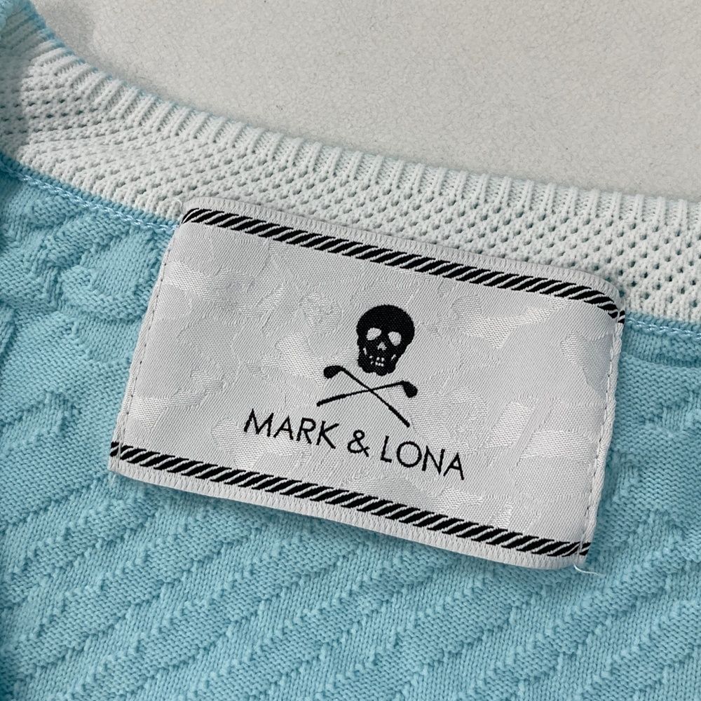 サイズ：S MARK&LONA マークアンドロナ Vネック ニットセーター 総柄