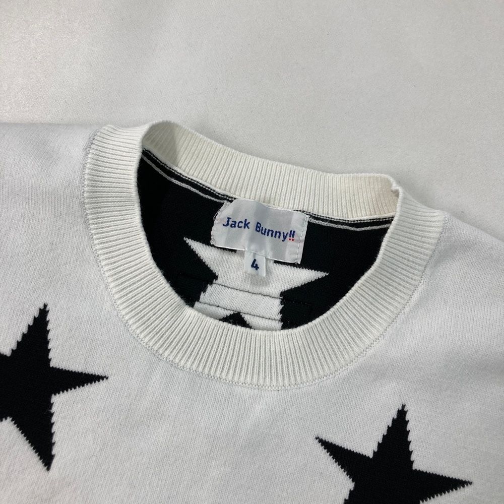 新品　ジャックバニー　ニット　サイズ：４　セーター サイズ：4 JACK BUNNY ジャックバニー 長袖ニットセーター 星柄