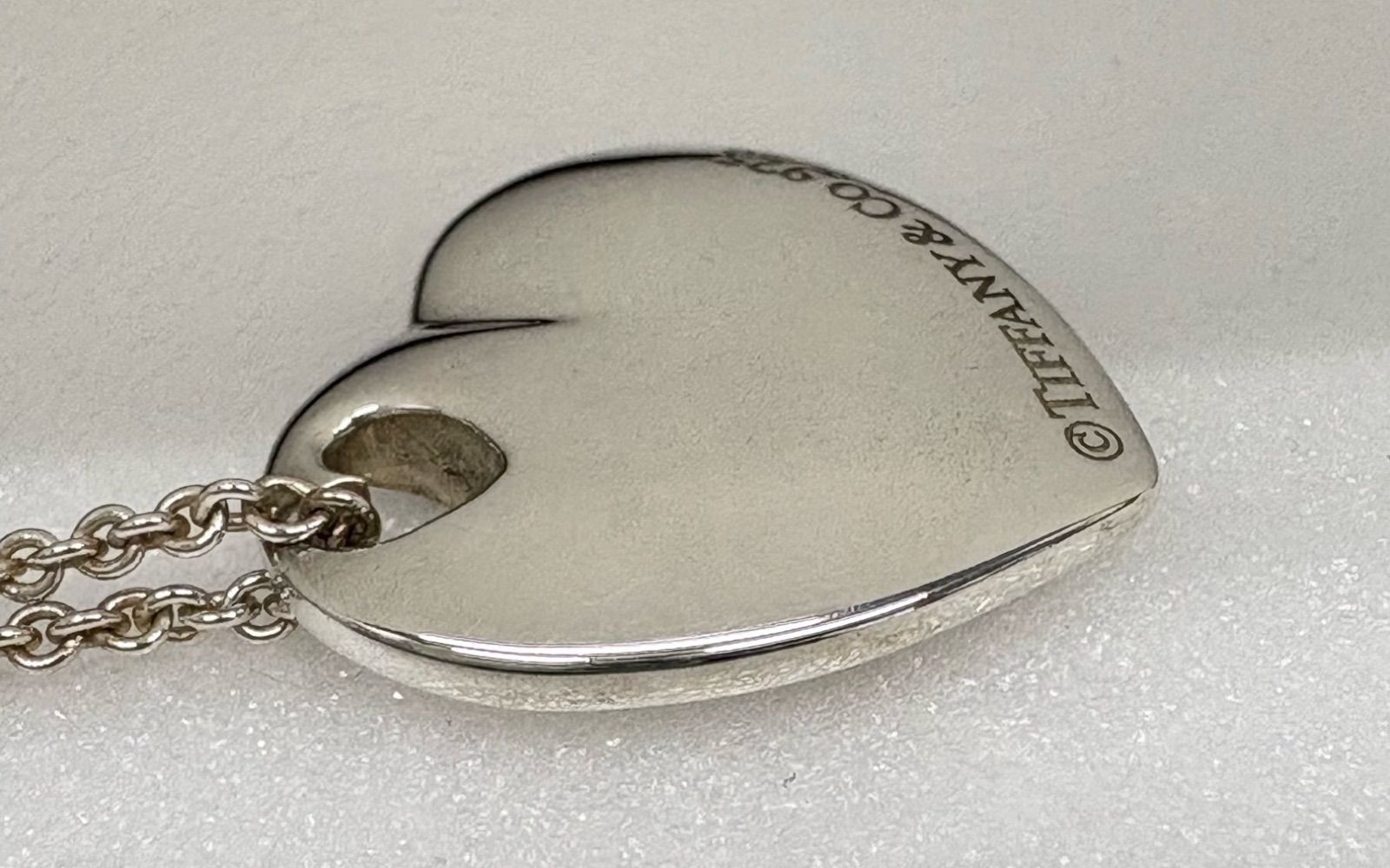 【未使用】Tiffany & Co. シルバー ハートネックレス TIFFANY&Co. ティファニー フルハート ネックレス シルバー レディース