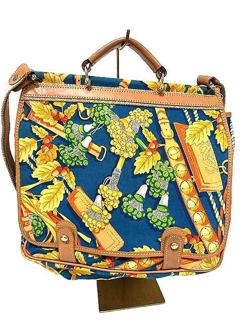 LOEWE ロエベ アナグラム エスニック ボタニカル柄 2wayショルダー ビンテージ_s09_セルモアから _s-0067-r09