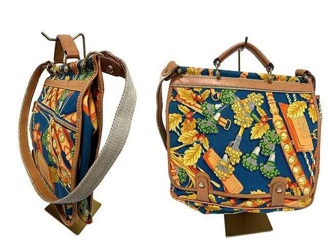 LOEWE ロエベ アナグラム エスニック ボタニカル柄 2wayショルダー ビンテージ＿s09＿セルモアから ＿s-0067-r09
