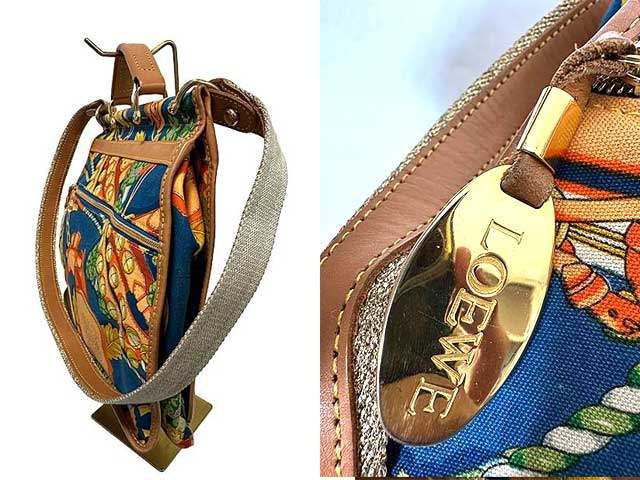  LOEWE ロエベ アナグラム エスニック ボタニカル柄 2 wayショルダー ビンテージ＿s 09＿セルモアから ＿s-0067-r 09 ハンドバッグ バッグ