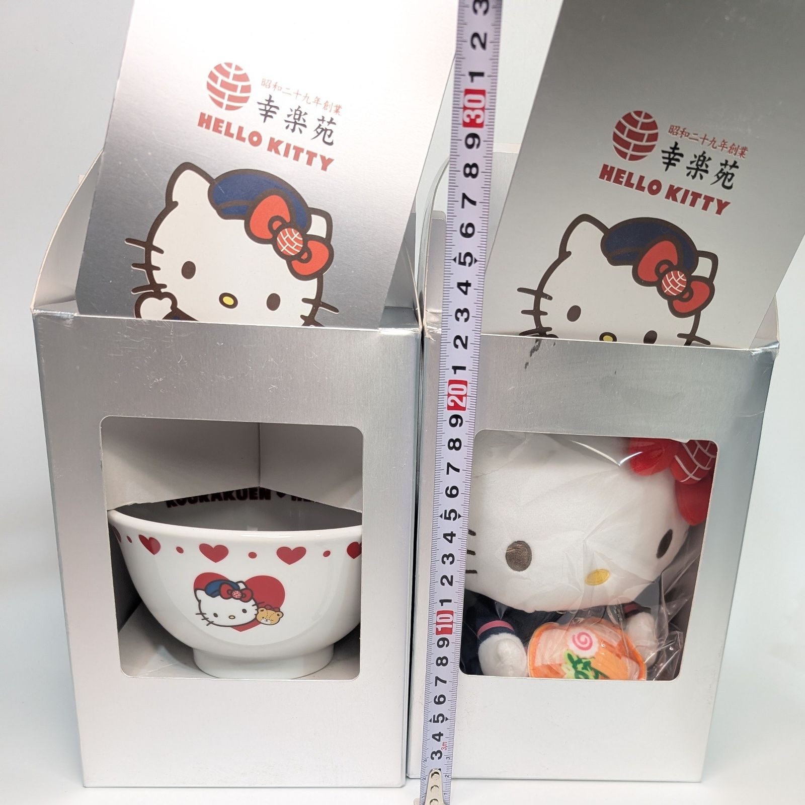 ハローキティ♡ぬいぐるみ 中華ラー麺 ハローキティ 幸楽苑 コラボ ラーメン丼・レンゲセット ぬいぐるみ