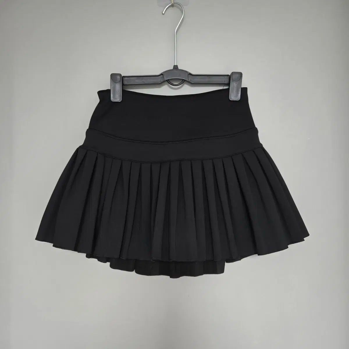 0030 ウォーター青 ブラック スカート ゴルフウェア プリーツ スカート