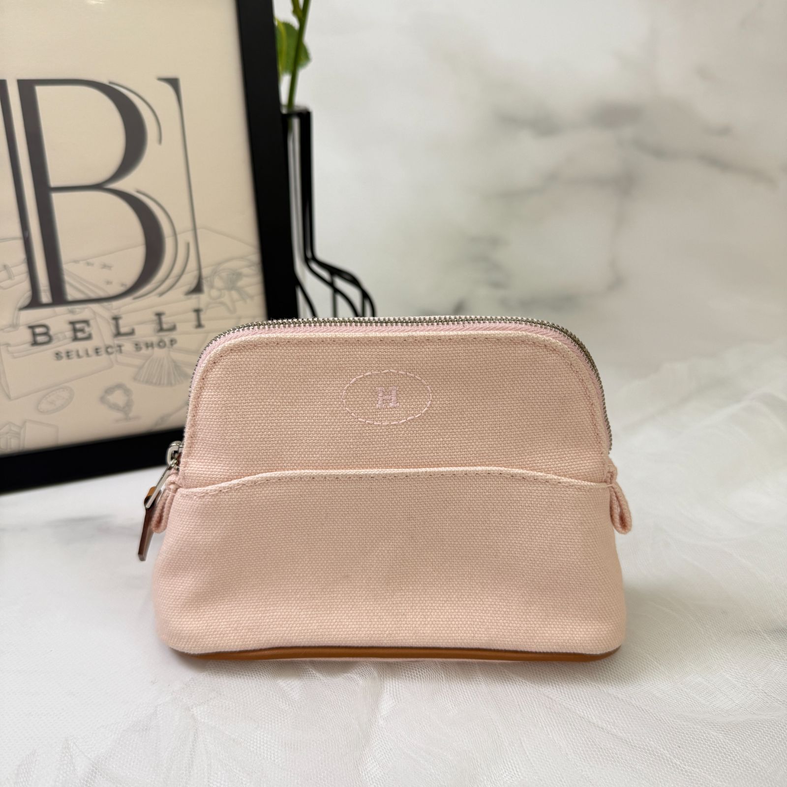 鑑定済み【 新品 】エルメス ポーチ 《 ボリード 》 ミニミニ コットン