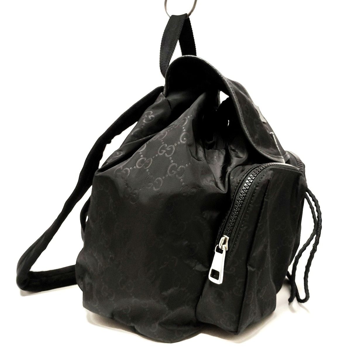 GUCCI グッチ リュックサック GG柄 510343 黒 レザー