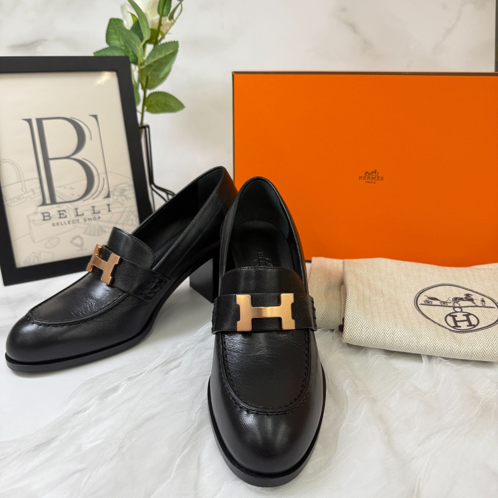 鑑定済み【 新品未使用 】エルメス 《 ドーフィン 》70 36 ( 日本