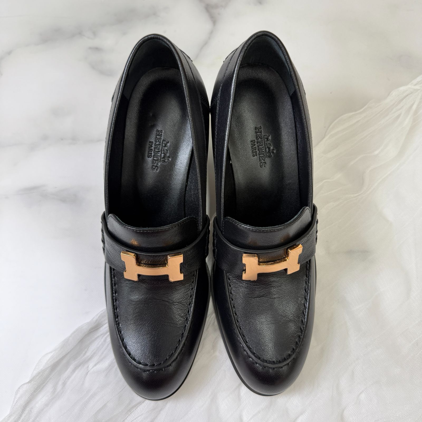 鑑定済み【 新品未使用 】エルメス 《 ドーフィン 》70 36 ( 日本