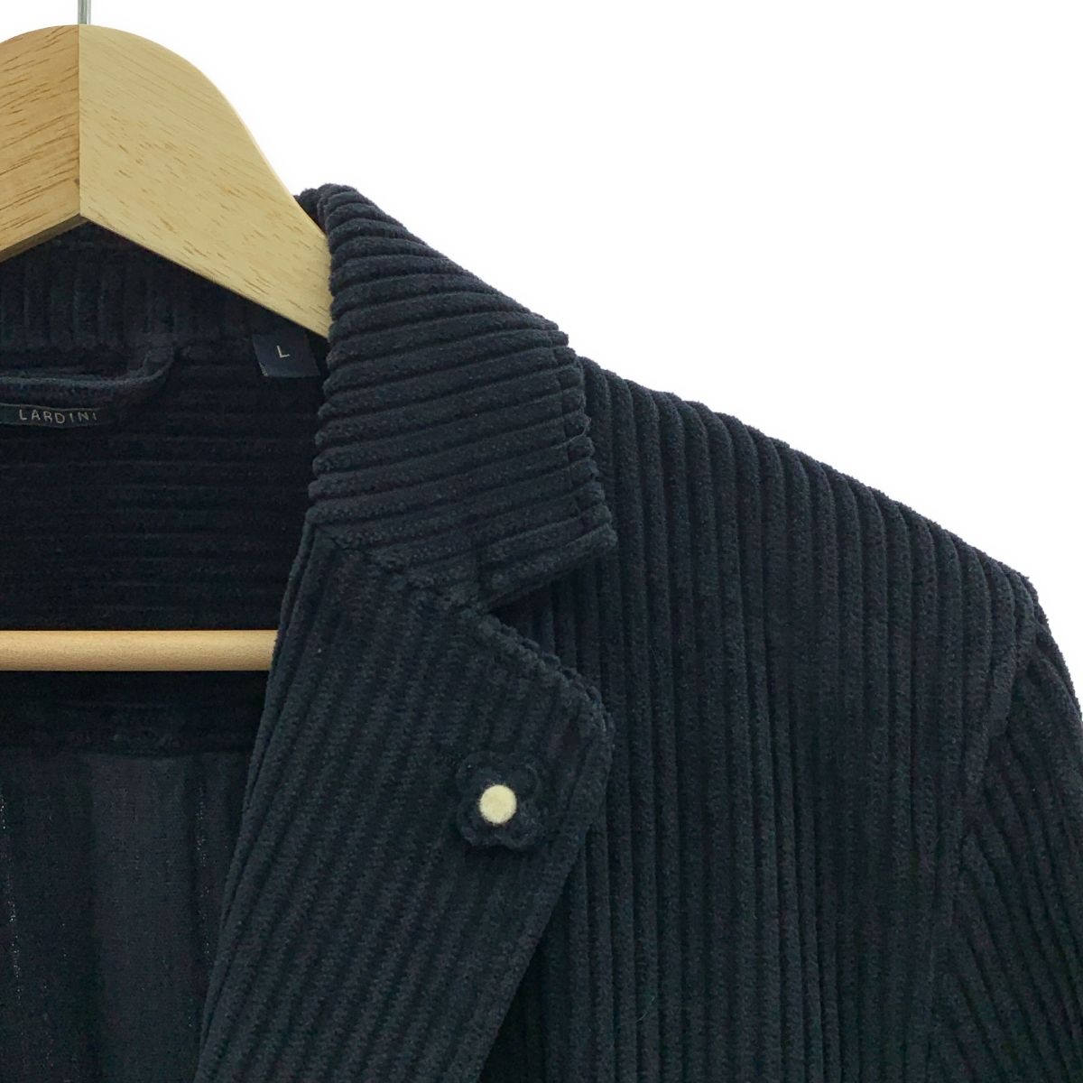 LARDINI ラルディーニ コーデュロイ 2B テーラードジャケット L ネイビー メンズ