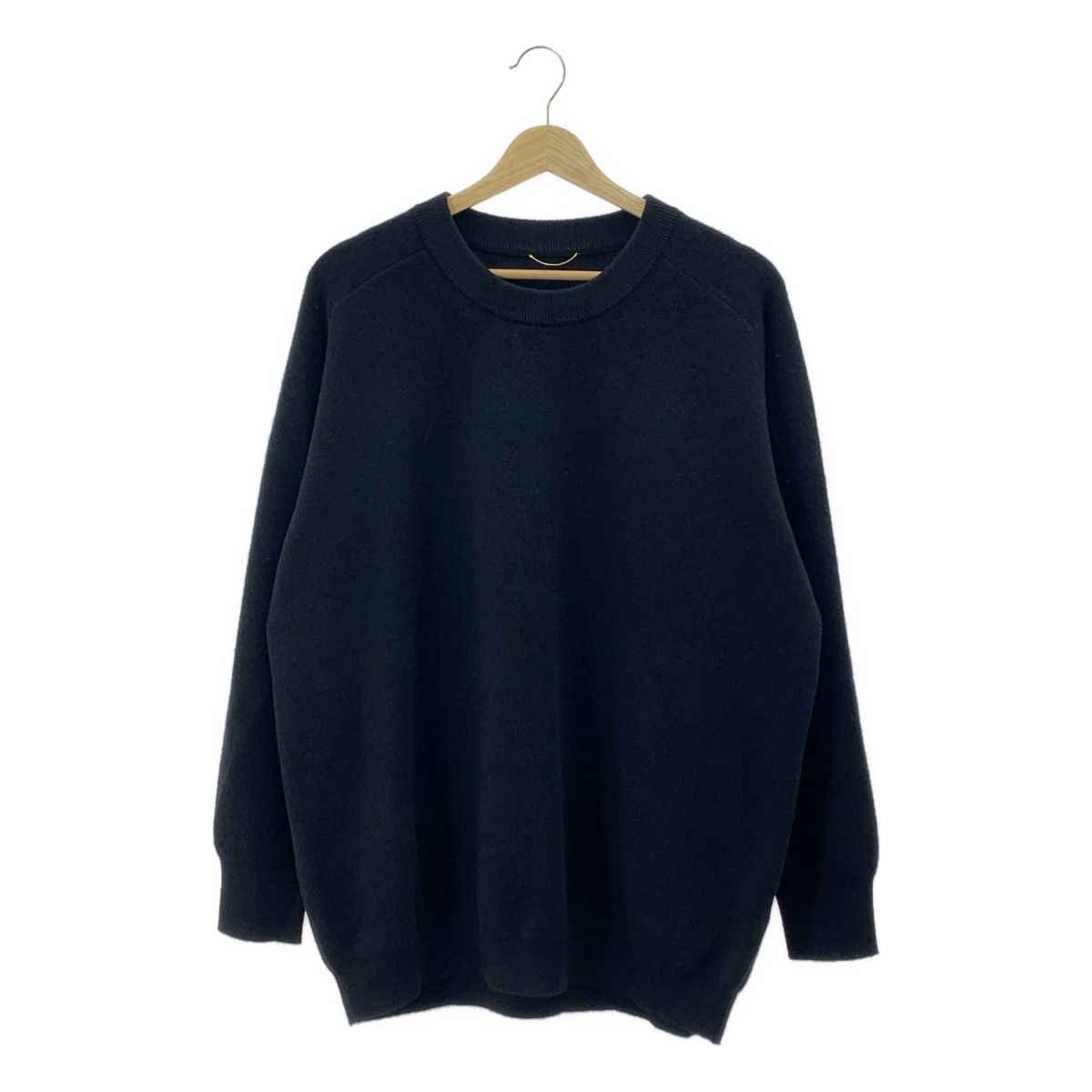 Deuxieme Classe ドゥーズィエムクラス クルーネック ワイド プルオーバー ニット ブラック レディース