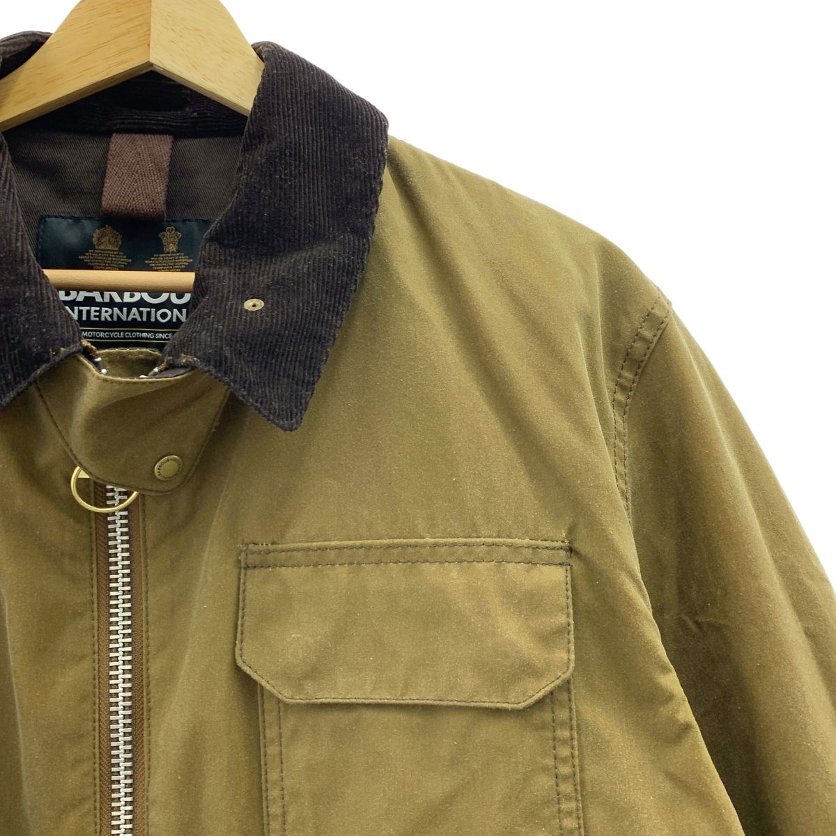 Barbour バブアー HARLOW WAX ワックスドコットン ジャケット M ブラウン メンズ