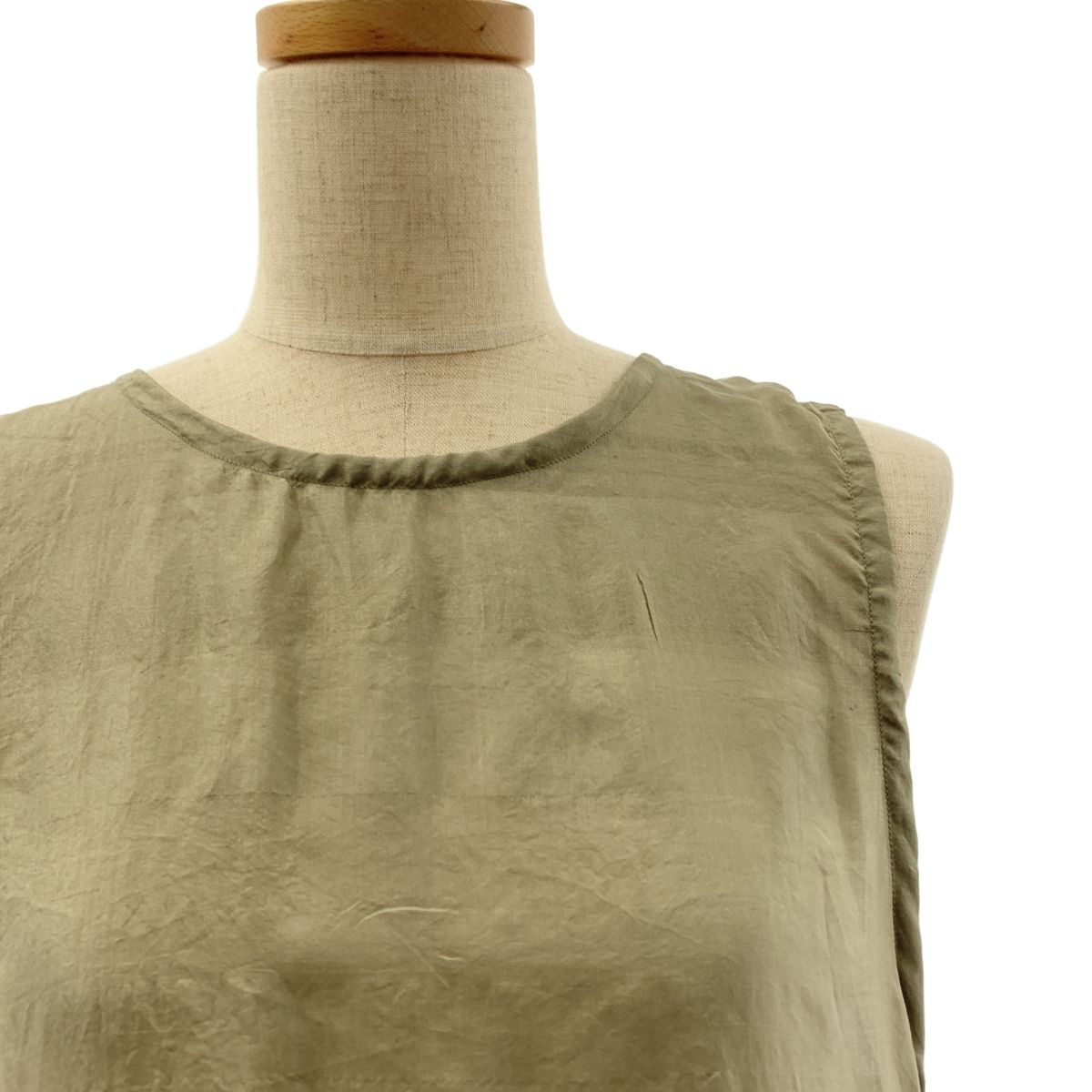 veritecoeur ヴェリテクール セットアップ silk 100％ シルク ラップドレス ワンピース ドローストリング タック イージーパンツ F グレー系 レディース