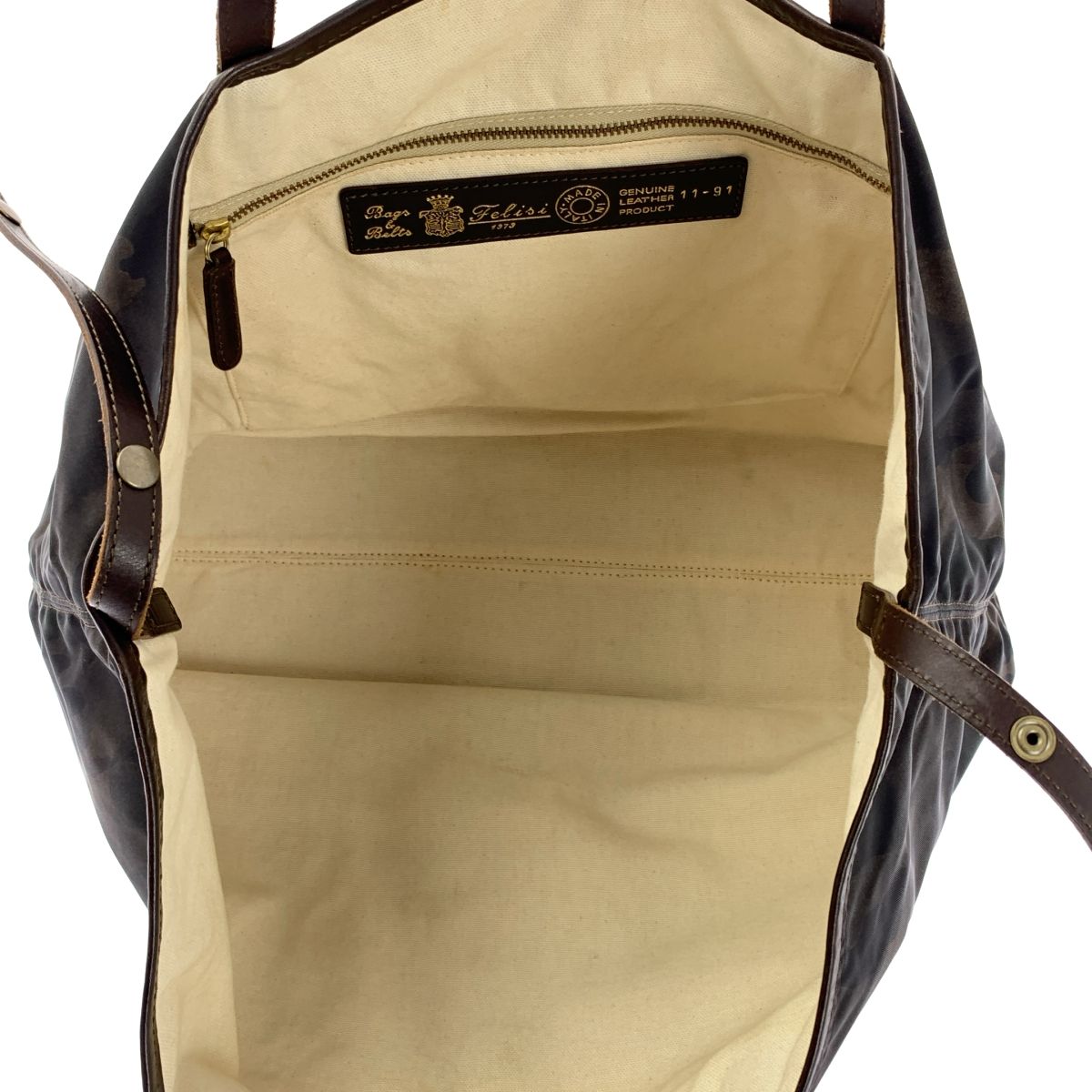 Felisi / フェリージ | 11-91 ナイロン カモフラージュ柄 レザー