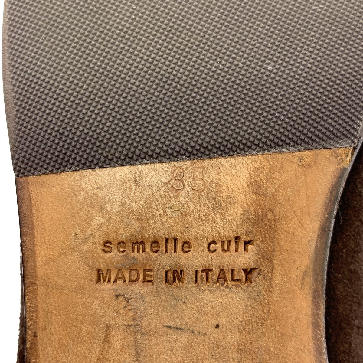 レザー サイドゴア