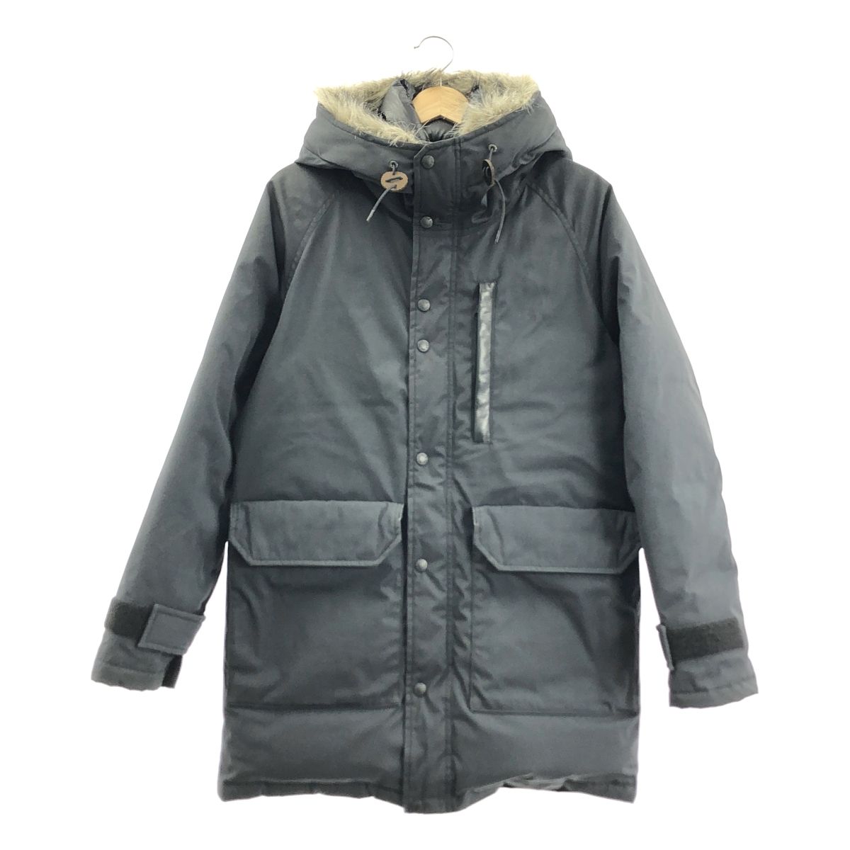 THE NORTH FACE PURPLE LABEL ザノースフェイスパープルレーベル 65 35 Long Serow ロングセロー フードファー ダウンコート M ブラック メンズ