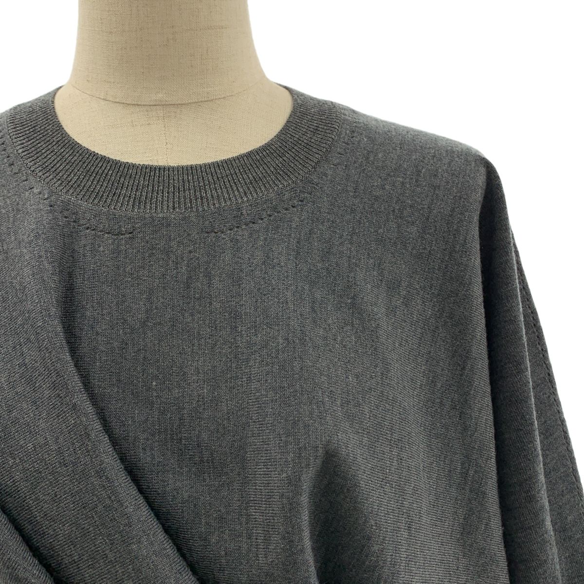 JUNYA WATANABE COMME des GARCONS ジュンヤワタナベ 2021SS ウール 変形 ニット S グレー レディース