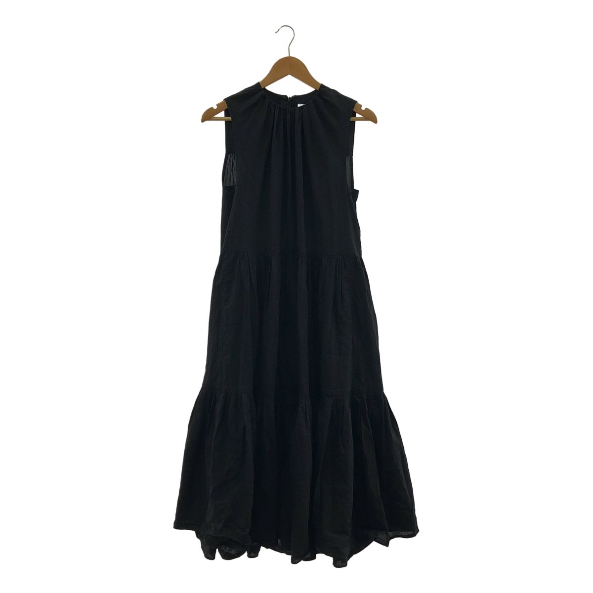 Christian Wijnants クリスチャンワイナンツ Land of tomorrow 別注 ティアード ノースリーブ ワンピース 34 ブラック レディース