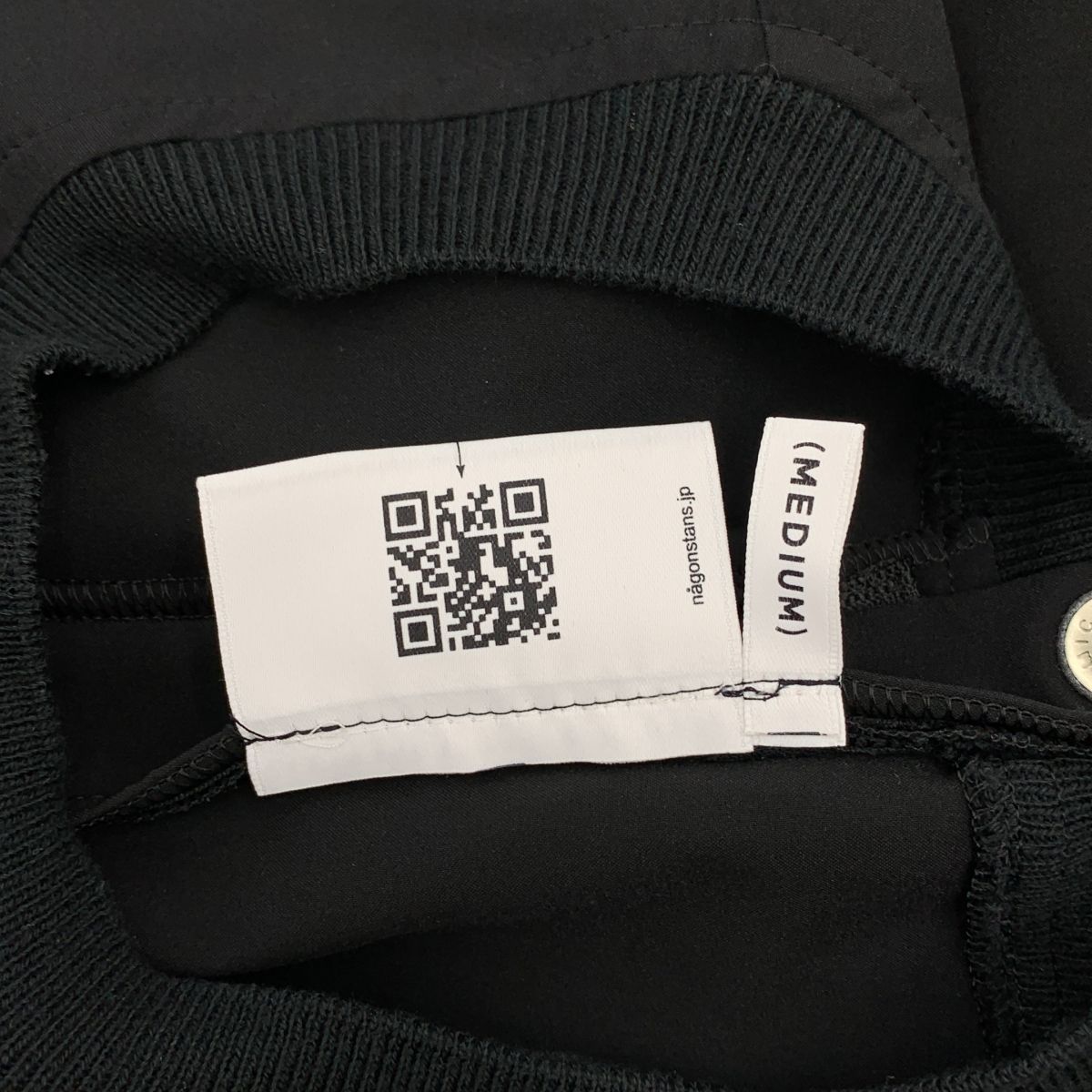  nagonstans ナゴンスタンス 2025 SS border sleeves dress ボーダースリーブ ドレス ワンピース M ブラック レディース その他 ワンピース