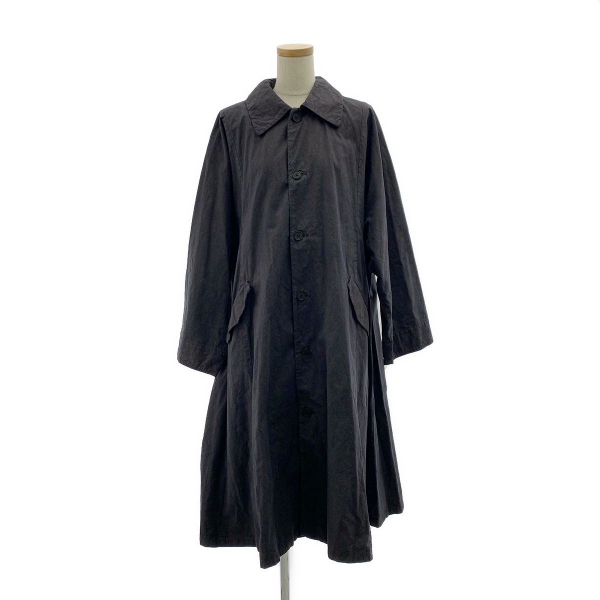 nest robe / ネストローブ | オーバーシルエット シングル コート | F | INK-BLACK | レディース