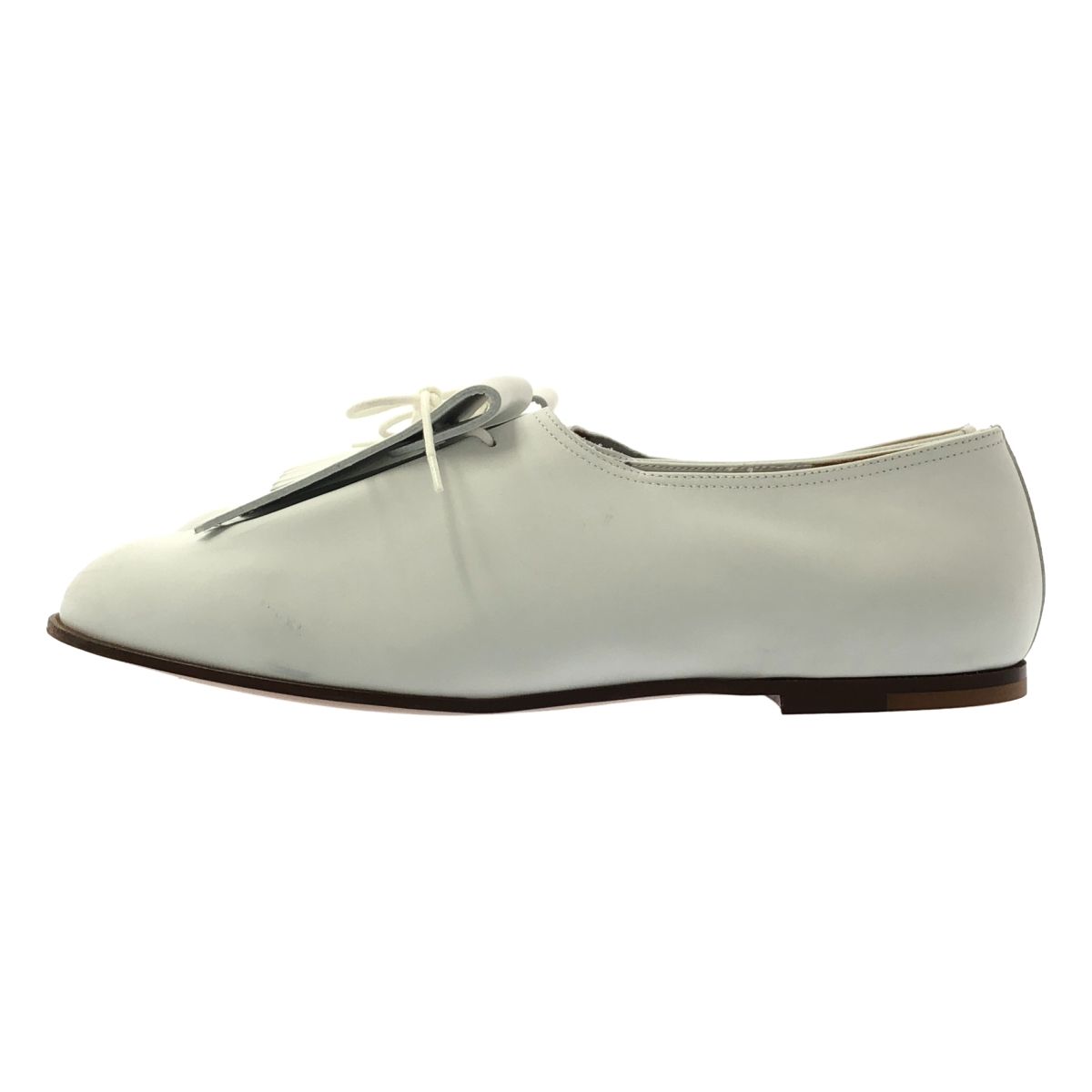 SOLOVIERE ソロヴィエール MATTHIEU KILT マシュー レザー キルト シューズ 41 1 2 ホワイト メンズ