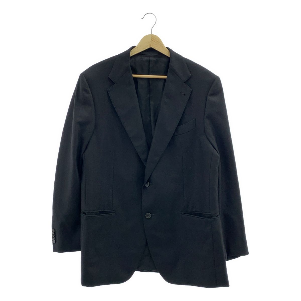 CARUSO カルーゾ norma ノルマ カシミヤ 2B テーラードジャケット 52 ブラック メンズ