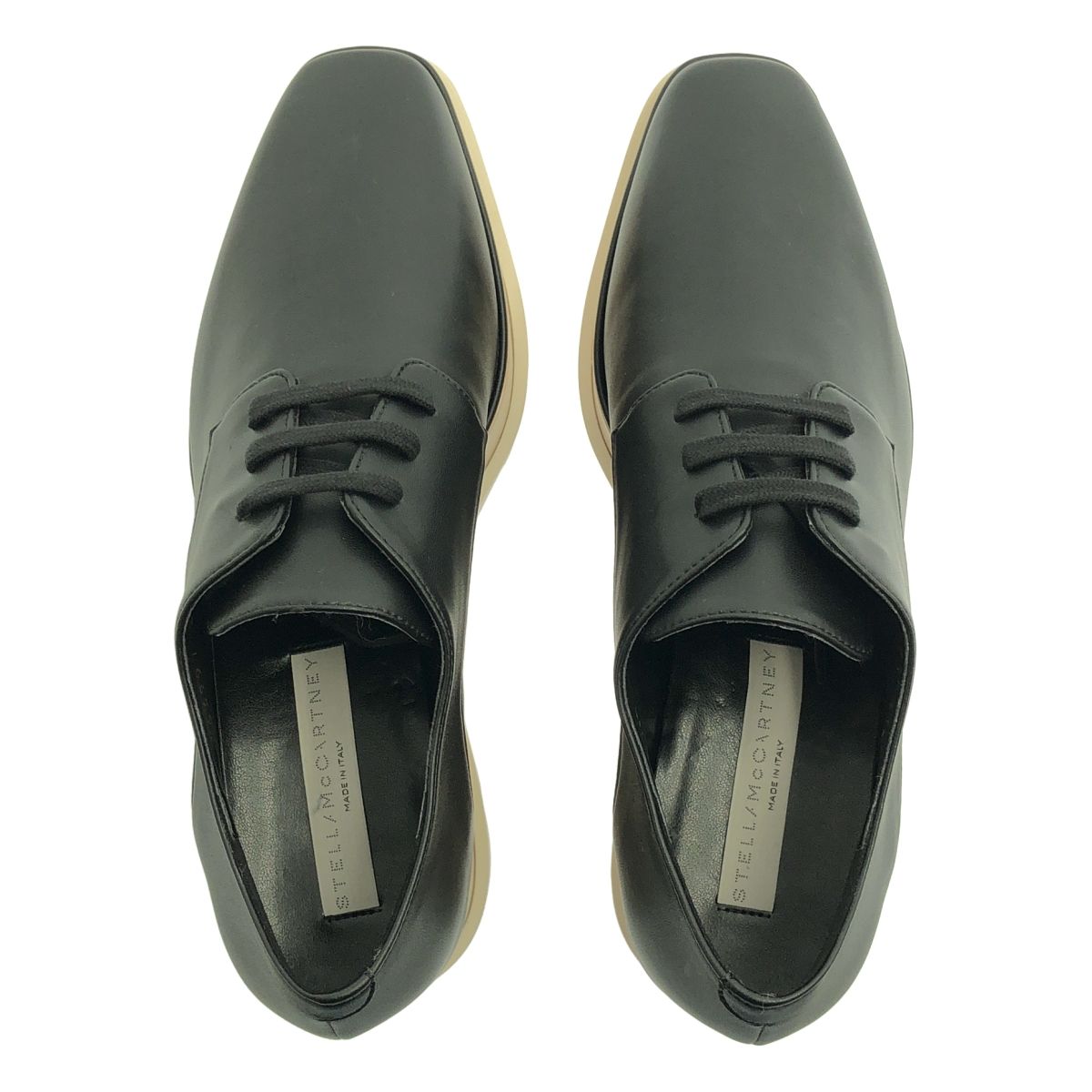  STELLA McCARTNEY ステラマッカートニー エリス プラットフォーム レースアップ シューズ 37 ブラック レディース その他 靴