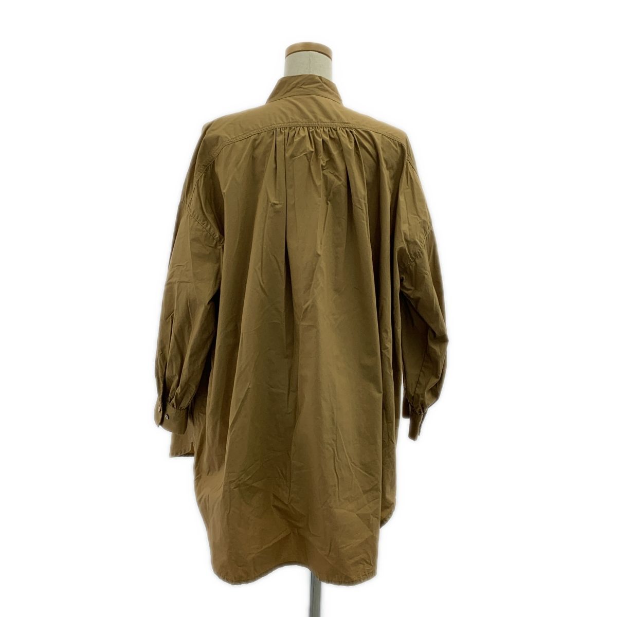 nest robe / ネストローブ | ギャザー ボリューム シャツ ブラウス | F | beige | レディース nest robe / ネストローブ | ギャザー ボリューム シャツ ブラウス | F