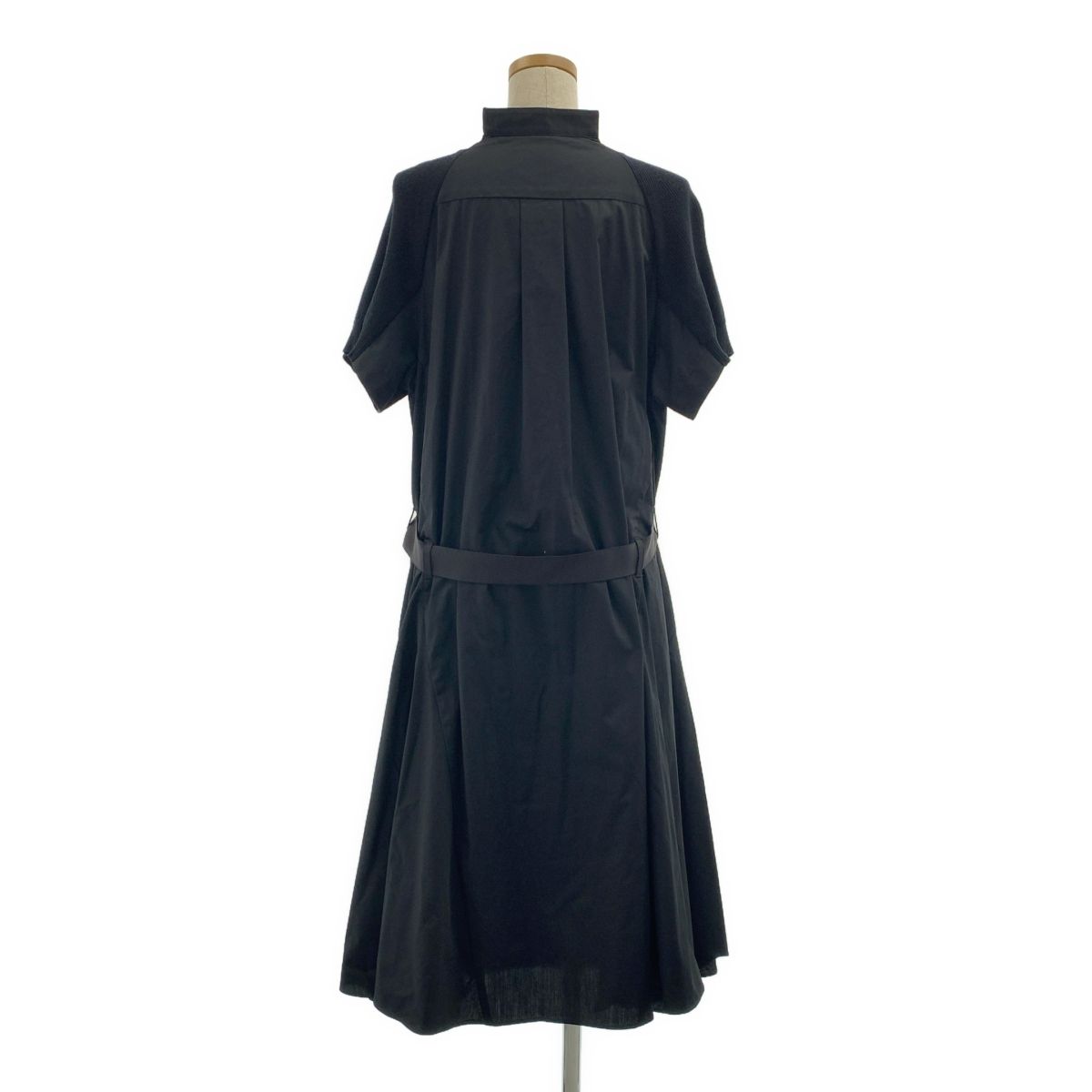 美品】 sacai / サカイ | Cotton Knit Dress / 異素材 ドッキング