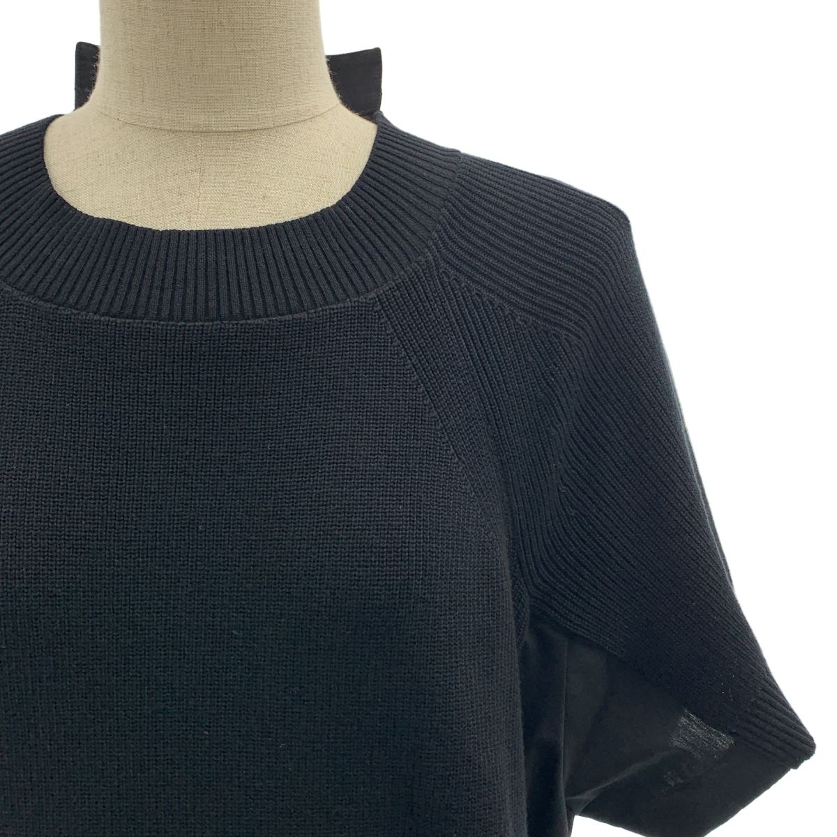 美品】 sacai / サカイ | Cotton Knit Dress / 異素材 ドッキング
