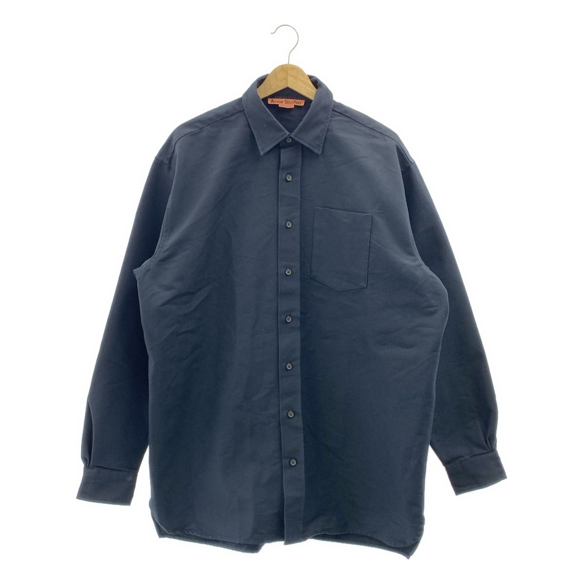 Acne Studios アクネストゥディオズ コットン ポリエステル オーバーサイズ シャツ 46 ネイビー メンズ
