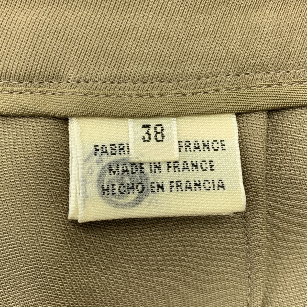 HERMES エルメス マルジェラ期 ポリエステル サイドジップ スラックス パンツ 38 グレー系 レディース GINKGOPHARMACY_COM