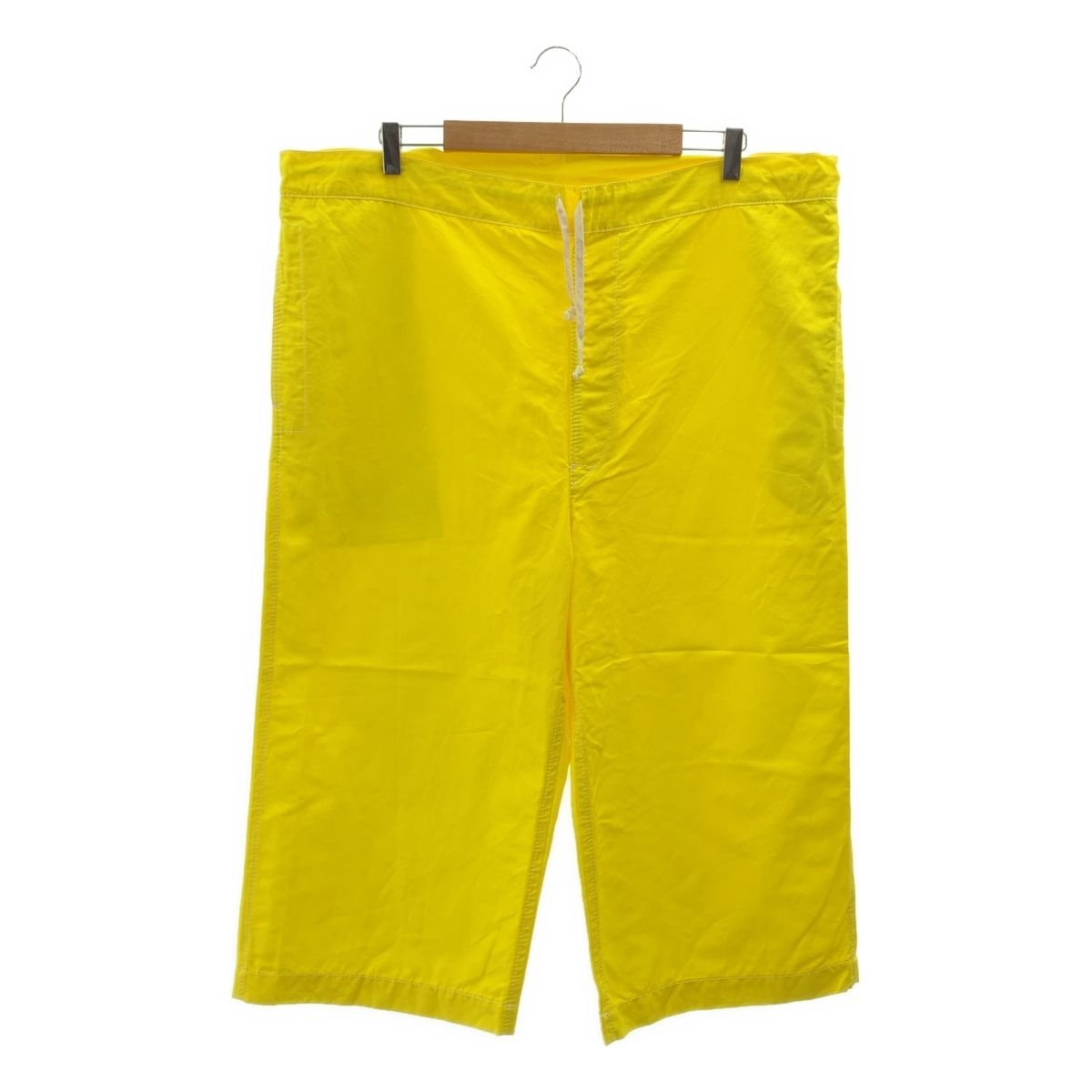 tao COMME des GARCONS タオコムデギャルソン 2025SS ドローストリング ワイド イージー パンツ S イエロー レディース