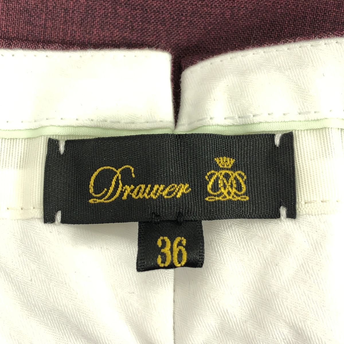 Drawer / ドゥロワー | RESORT1 ウール タック テーパード パンツ | 36