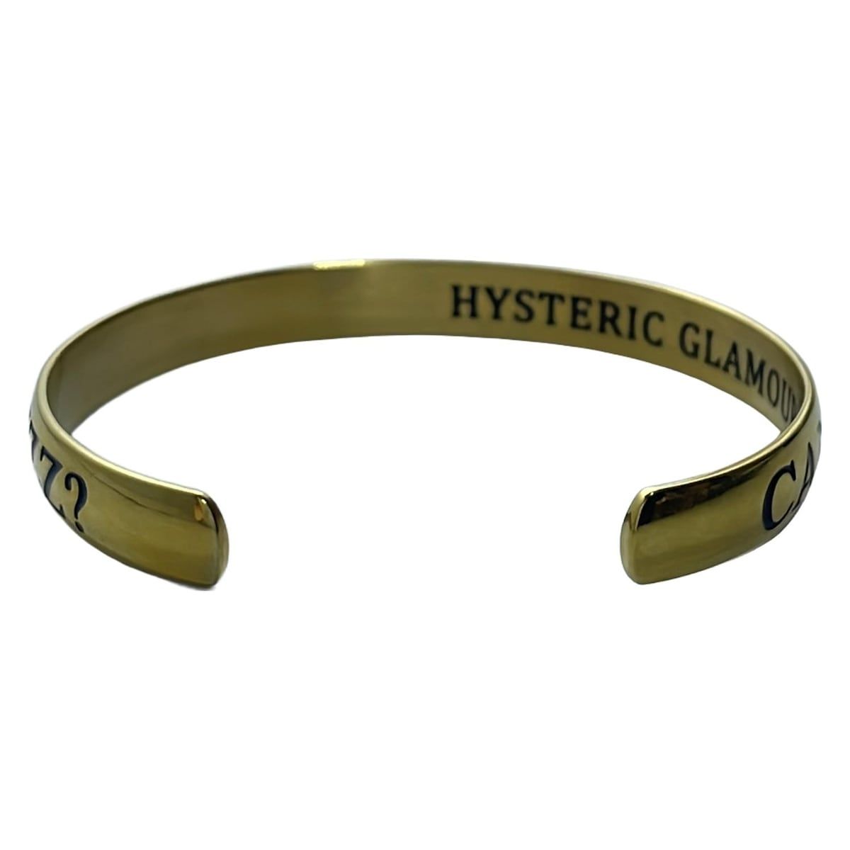 UNDER COVER(アンダーカバー) バングル美品 ゴールド×黒 ×HYSTERIC